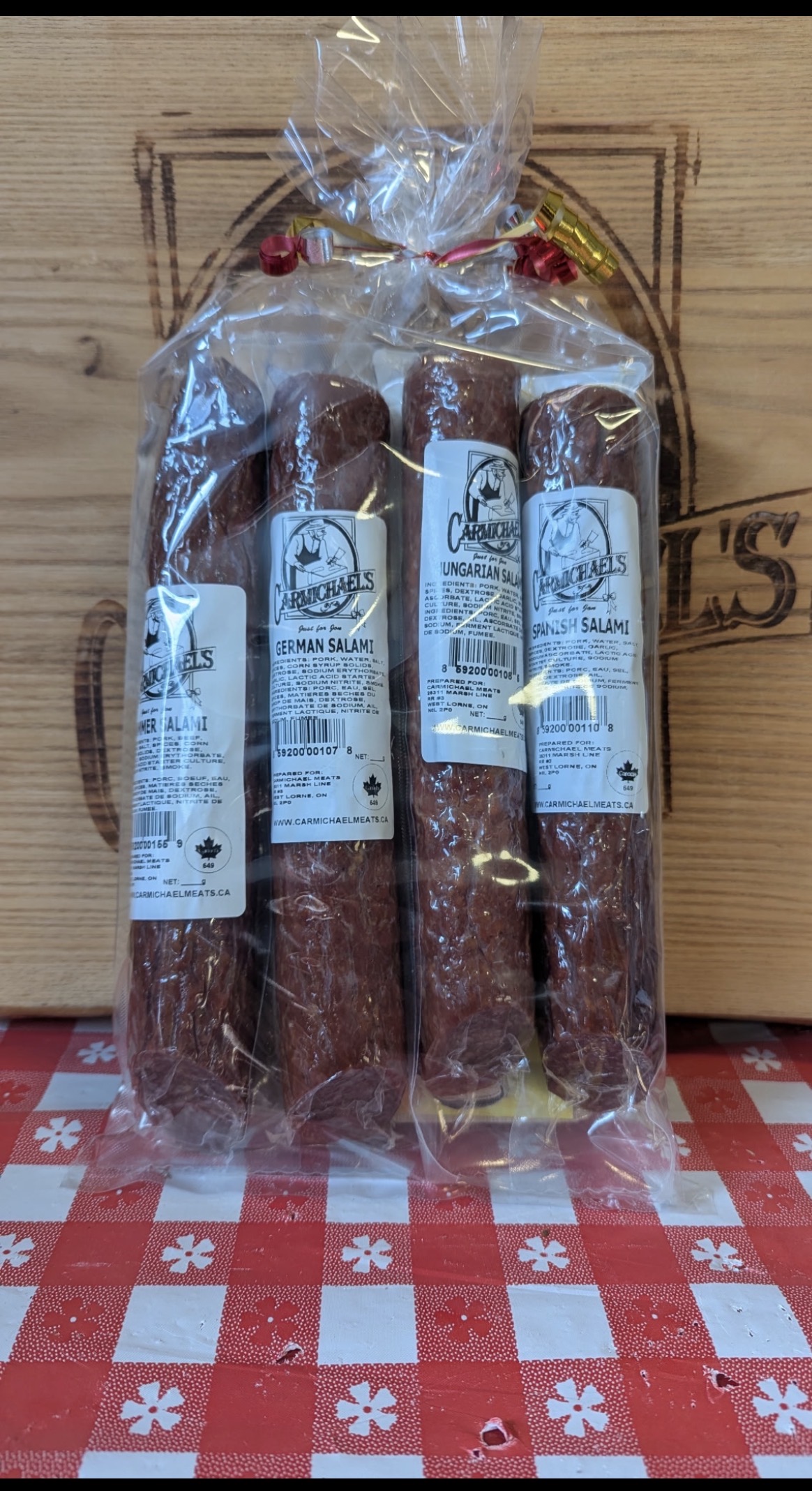 Salami Gift Pack with Cutting Board
